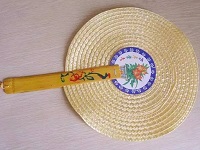 中國傳統工藝品扇子——麥稈扇