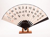 在空白扇面扇子上寫字的注意事項